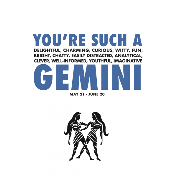 Gemini greeting card from the AstroCards collection.