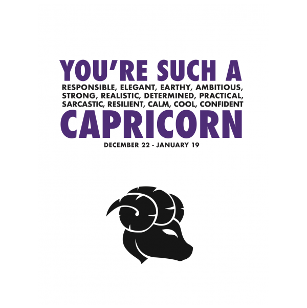 Capricorn greeting card from the AstroCards collection.