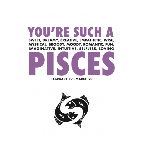Pisces greeting card from the AstroCards collection.