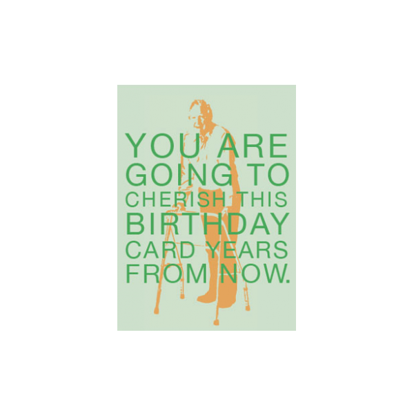 Birthday greeting card from the Respondables collection.