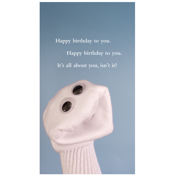 Happy Birthday card greeting card from the Sock 'ems collection.