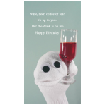 Birthday drink card