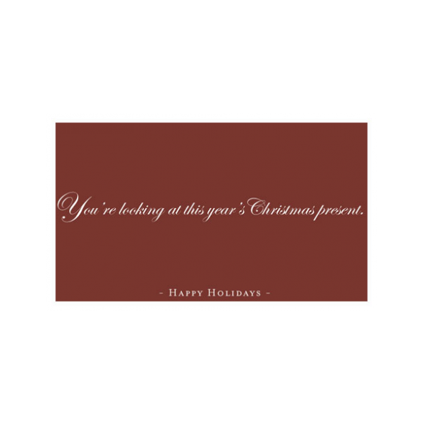 Funny Holiday card greeting card from the Semimentals collection.