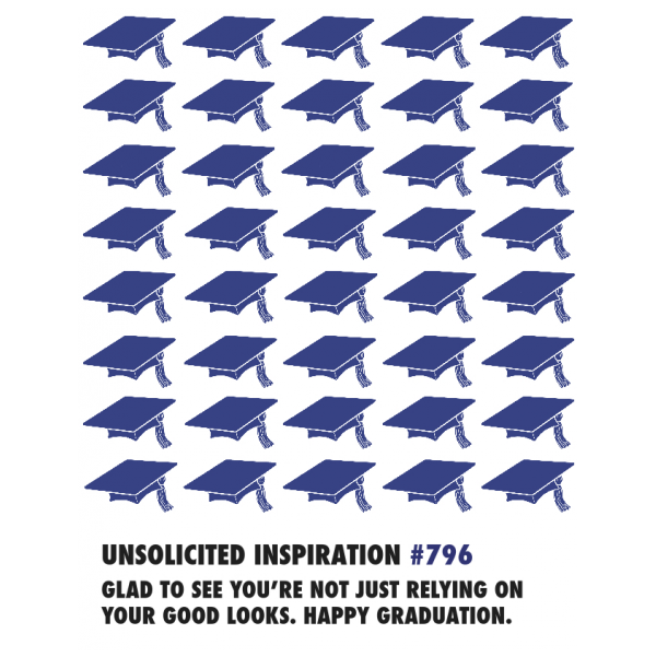 Graduation greeting card from the Unsolicited Inspirations collection.