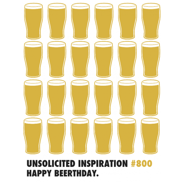 Birthday Beer greeting card from the Unsolicited Inspirations collection.