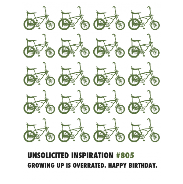 Birthday Vintage Bike greeting card from the Unsolicited Inspirations collection.