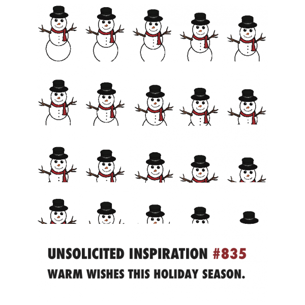 Warm Holiday Wishes greeting card from the Unsolicited Inspirations collection.